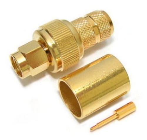 SMA Plug Crimp LMR400 Gold